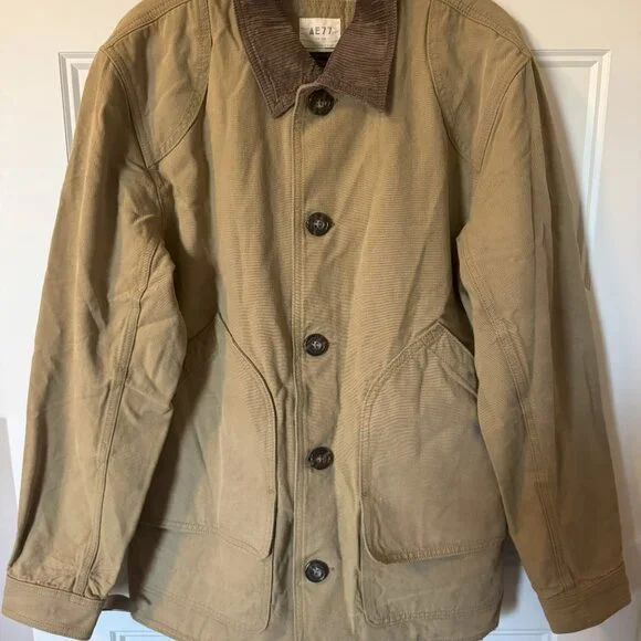 AE77 Men's Flannel Lined Barn Coat NWOT - Picture 2 of 2